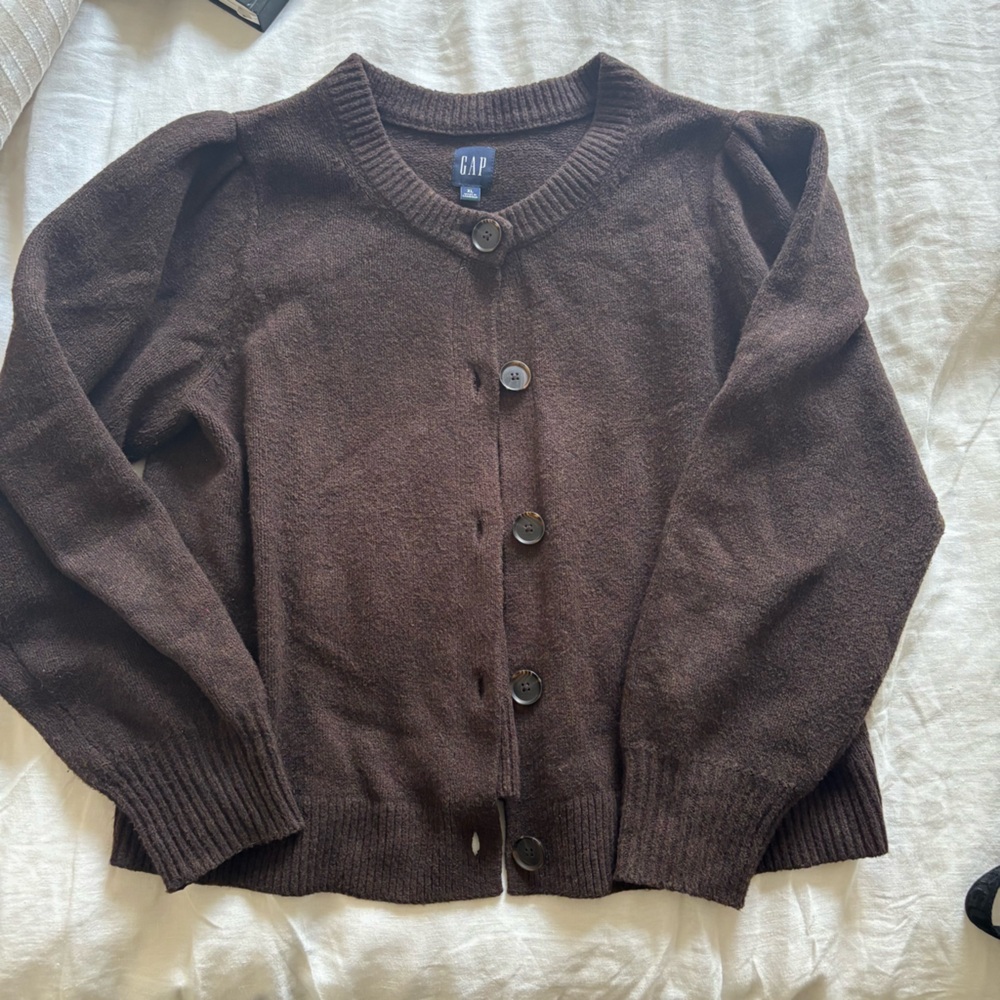 GAP Chocolate Knit Cardigan